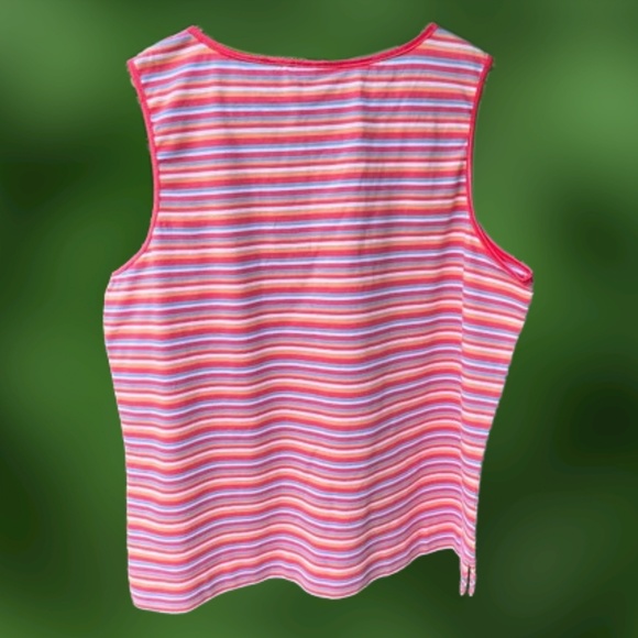 ❣️NWT Crazy Horse Striped Tank Top - Picture 2 of 9